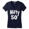nifty 50 Women's V-Neck T-Shirt