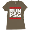 run psg paris st germain fotbal Ladies Fitted T-Shirt