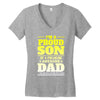 proud son dad Women's V-Neck T-Shirt