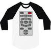 rude remote control, ideal funny birthday gift or present 3/4 Sleeve Shirt