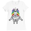 Gym Unicorn Ladies Fitted T-Shirt