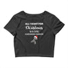all i want for christmas is a cure carcinoid cancer Crop Top