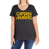 captain marvel 6 Ladies Curvy T-Shirt