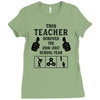This Teacher Survived The 2016 2017 School Year Ladies Fitted T-Shirt