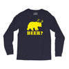 beer t shirt bear plus deer funny tee drinking college humor party shi Long Sleeve Shirts