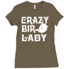 crazy bird lady Ladies Fitted T-Shirt