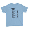contents list Youth Tee