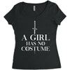 a girl has no costume Women's Triblend Scoop T-shirt