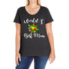 world's best mom Ladies Curvy T-Shirt