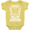 Never Underestimate Dog Rescuer Who Was Born December Baby Onesie