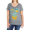 space cat Ladies Curvy T-Shirt