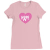 Hope. Breast Cancer Awareness Ladies Fitted T-Shirt