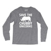 save the chubby unicorns Long Sleeve Shirts