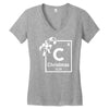 christmas periodic table of elements Women's V-Neck T-Shirt