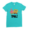 Trouble Ladies Fitted T-Shirt