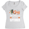 Halloween Kings Are Born In September Women's Triblend Scoop T-shirt
