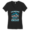 Camping Is Like Sex Women's V-Neck T-Shirt