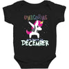 Born Unicorns-Born December Baby Bodysuit