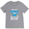 why do i swim why do you breath V-Neck Tee