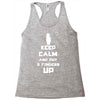 Keep Calm And Put 3 Fingers Up Racerback Tank
