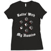 rolling with the homies Ladies Fitted T-Shirt