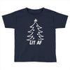 lit af christmas tree Toddler T-shirt
