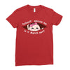 March Peeking Out Asian Baby Girl Ladies Fitted T-Shirt