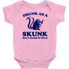 drunk as a skunk Baby Bodysuit
