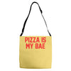 pizza is my bae ringer Adjustable Strap Totes