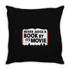 never judge a book by its movie Throw Pillow