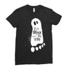 eat drink and be scary Ladies Fitted T-Shirt