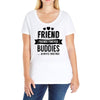 friend forever buddies Ladies Curvy T-Shirt