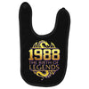 legends are born in 1988 hoodie 5 Baby Bibs