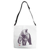 bear block Adjustable Strap Totes