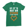 if it's not on strava it didn't happen Ladies Fitted T-Shirt