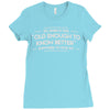 old enough to know better Ladies Fitted T-Shirt