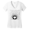 headphones Women's V-Neck T-Shirt