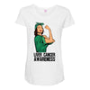 liver cancer awareness can do it Maternity Scoop Neck T-shirt