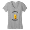 Drinking Buddies Juice Women's V-Neck T-Shirt