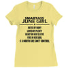 Smartass June Girl Ladies Fitted T-Shirt