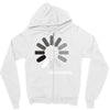 buffering  funny retro loading computer console fashion party Zipper Hoodie