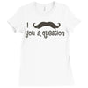 mustache Ladies Fitted T-Shirt