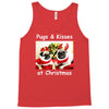 pug dog christmas Tank Top