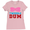 tweedle dee matching Ladies Fitted T-Shirt