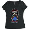 mario Women's Triblend Scoop T-shirt