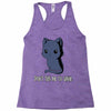 don't tell me to smile Racerback Tank