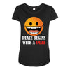 Smile Maternity Scoop Neck T-shirt