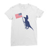 Patriotic T-Rex Ladies Fitted T-Shirt