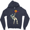astronaut basketball planet Zipper Hoodie