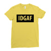 idgaf Dua Lipa Ladies Fitted T-Shirt